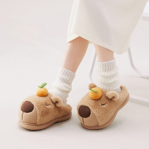 Capybara Fruity Slippers
